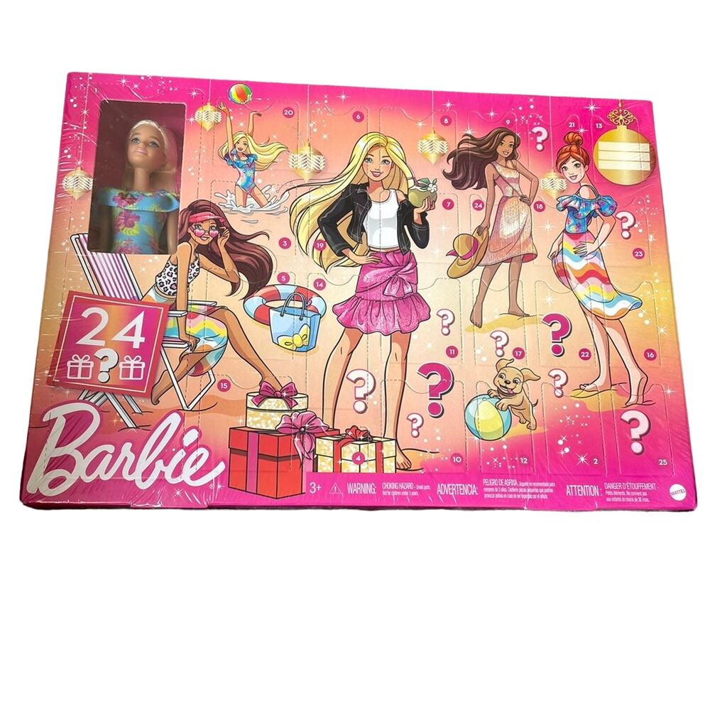 Barbie Day to Night Toy Doll & 24 Surprises New in Box 2021 Collectible Advent